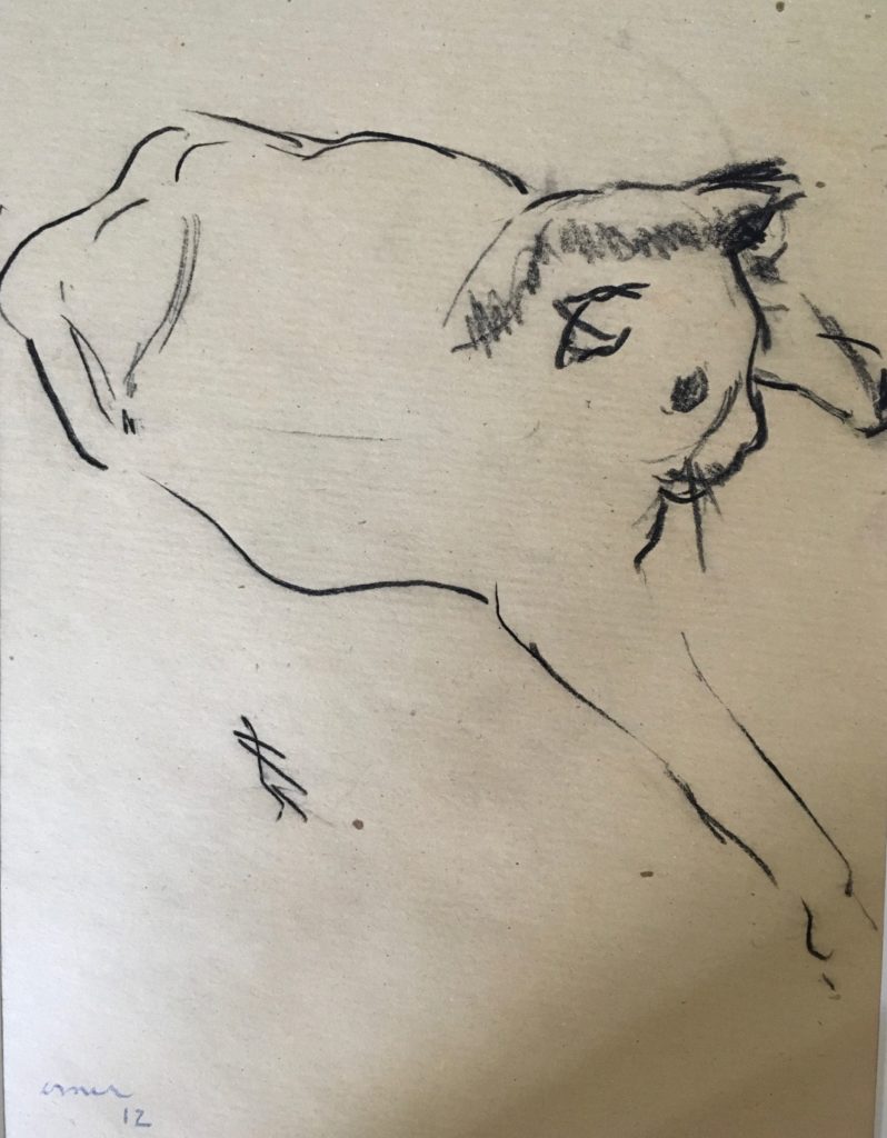 Fleur bébé, crayon sur papier.