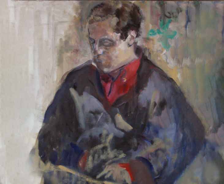 portrait :Huile sur toile 81X65 cm